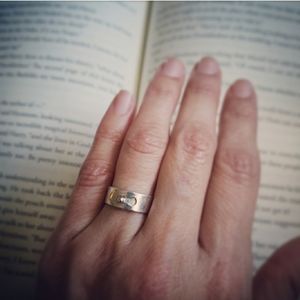Madewell silver band ring